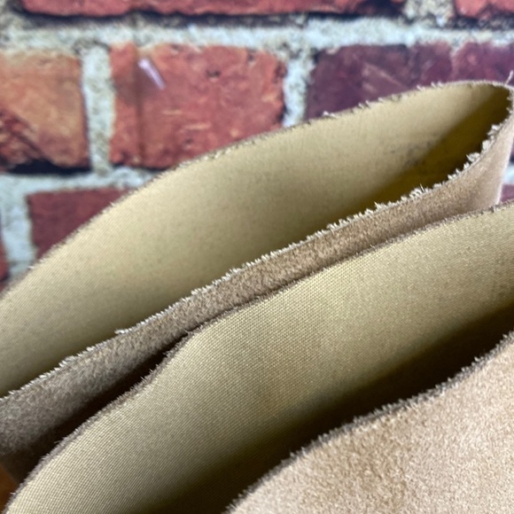 Top Shop Neutral Heeled Pointy Toe Suede Slip On Boot US 8.5 - Picture 10 of 16